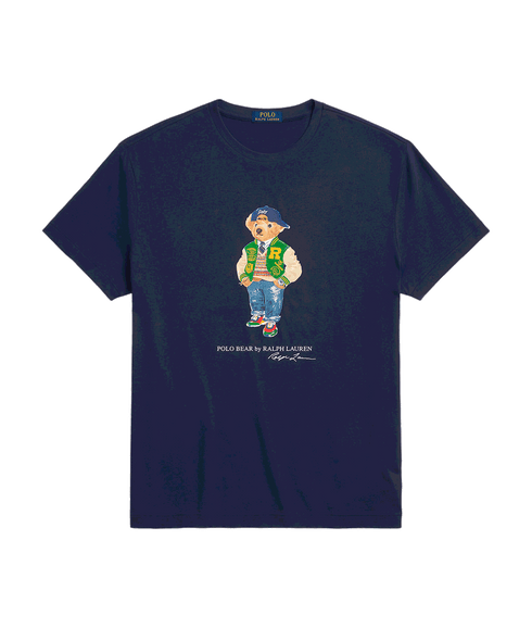 Classic Fit Polo Bear Jersey T-shirt - Navy