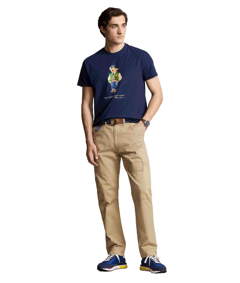 Classic Fit Polo Bear Jersey T-shirt - Navy