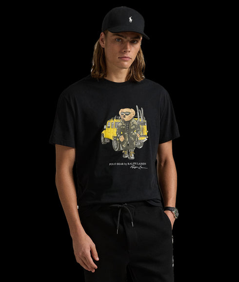 Classic Fit Polo Bear Jersey T-Shirt - Black