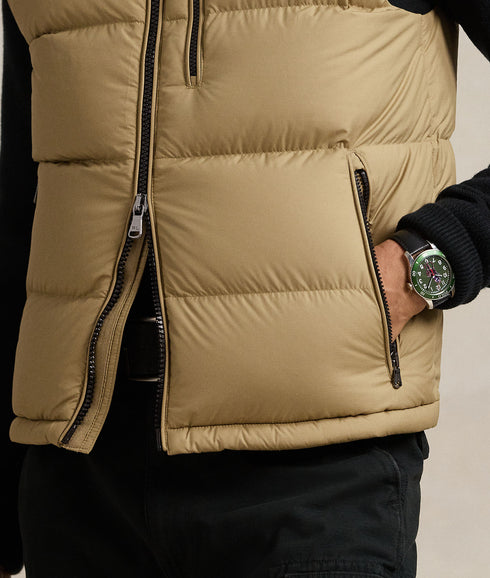 The Gorham Color-Blocked Down Vest - Gold