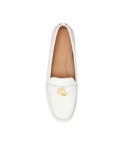 Barnsbury Nappa Leather Driver - White