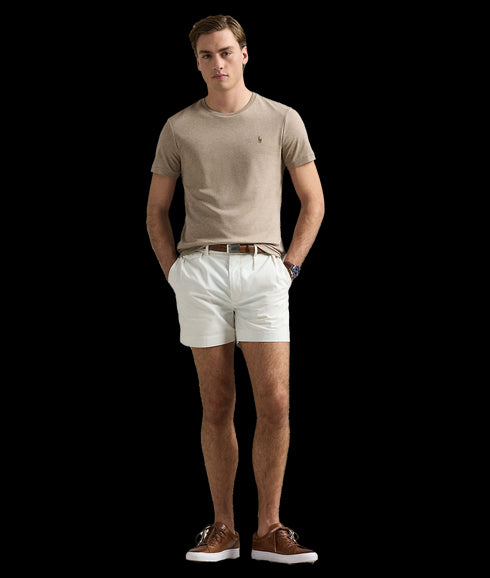 Custom Slim Fit Soft Cotton T-Shirt - Beige