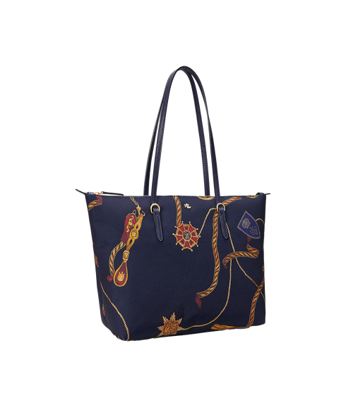 Nylon Medium Keaton Tote Bag - Navy