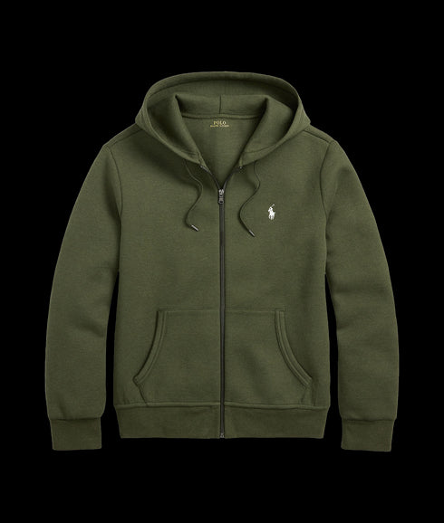 Double-Knit Full-Zip Hoodie - Green