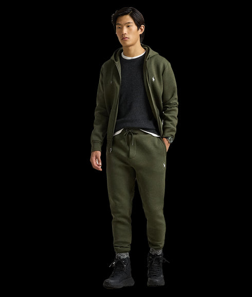 Double-Knit Full-Zip Hoodie - Green