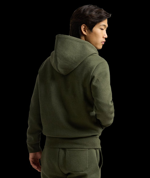 Double-Knit Full-Zip Hoodie - Green