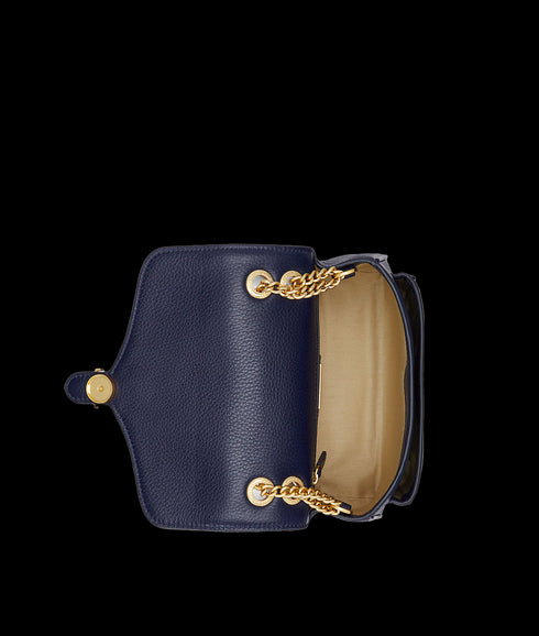 Pebbled Small Bradley Convertible Bag - Navy