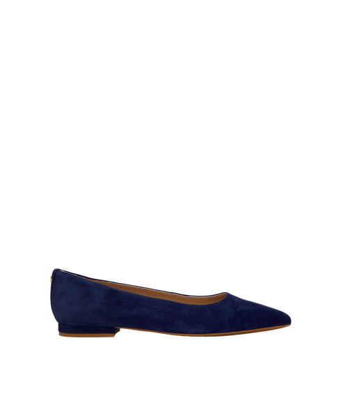 Londyn Suede Ballet Flat - Navy