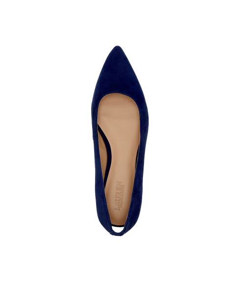 Londyn Suede Ballet Flat - Navy
