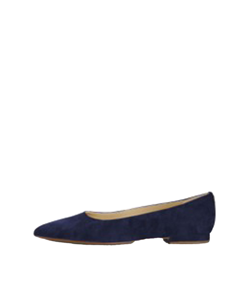 Londyn Suede Ballet Flat - Navy