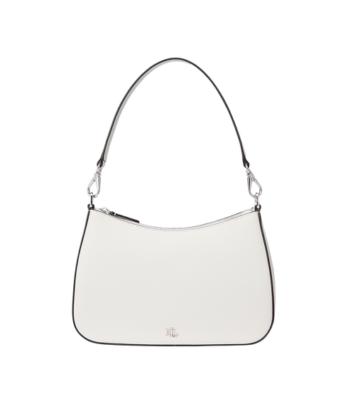 Crosshatch Leather Medium Danni Bag - White