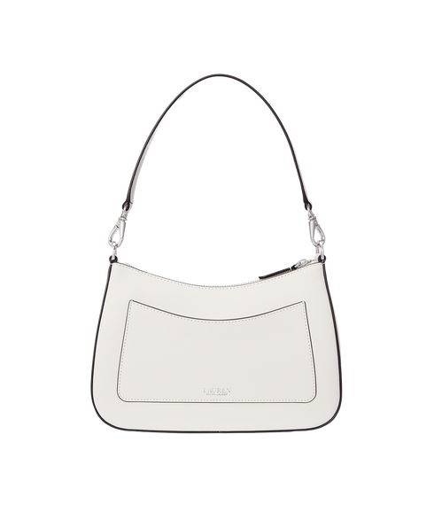 Crosshatch Leather Medium Danni Bag - White