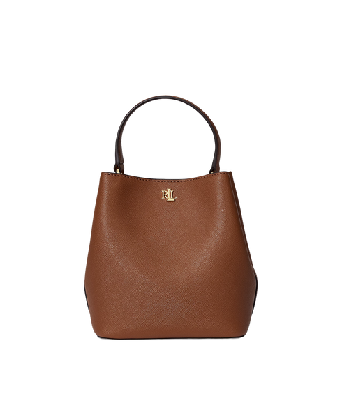 Crosshatch Leather Reese Bucket Bag - Lauren Tan