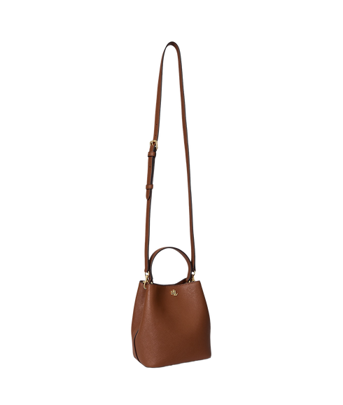 Crosshatch Leather Reese Bucket Bag - Lauren Tan