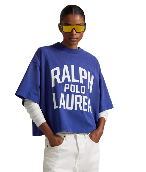 Logo Cotton Jersey T-Shirt - Bright Navy