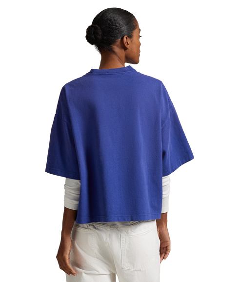 Logo Cotton Jersey T-Shirt - Bright Navy