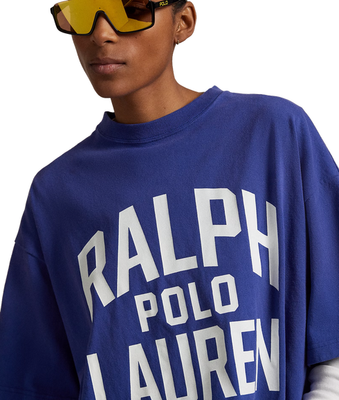 Logo Cotton Jersey T-Shirt - Bright Navy