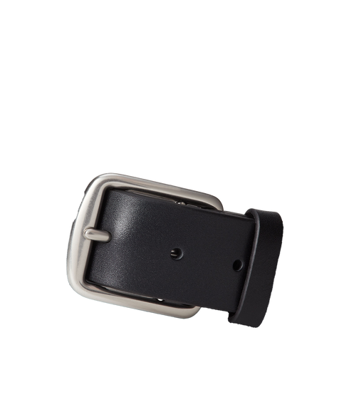 Signature Pony Leather Belt - Black