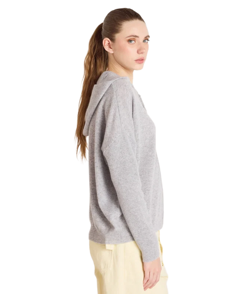 Evelyn Knit - Light Heather Grey