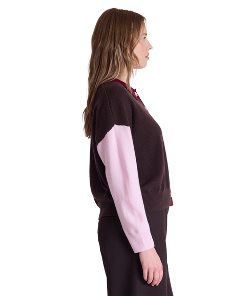 Majura Fancy Knit - Burgundy/Dark Brown