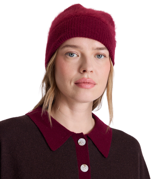 Majura Fancy Knit - Burgundy/Dark Brown