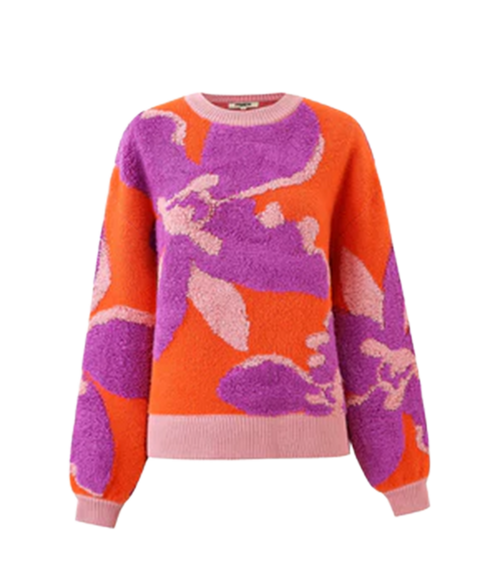 Floral Sweater - Orange