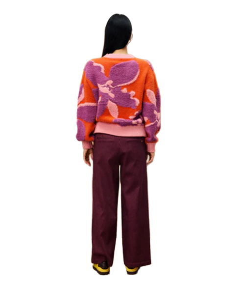 Floral Sweater - Orange