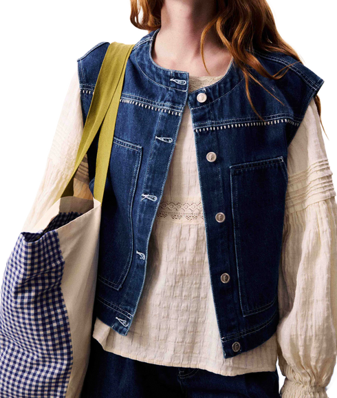 Denim Gilet - Bleu Jean