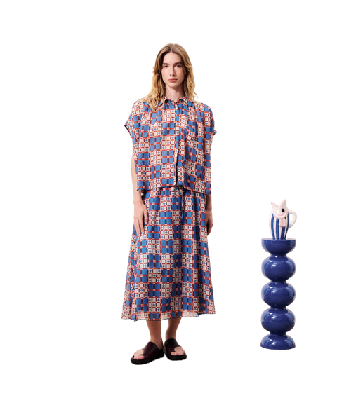 Jupe Skirt - Azulejos