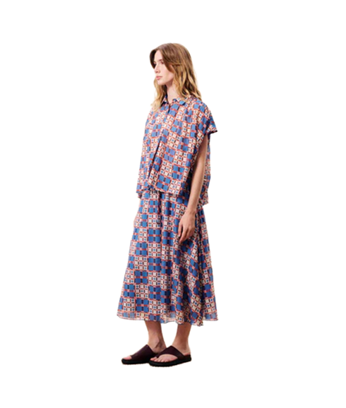 Jupe Skirt - Azulejos