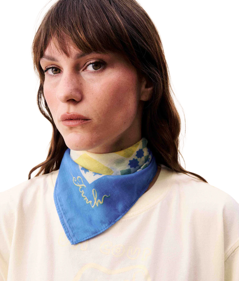 Foulard - Bleu Azur