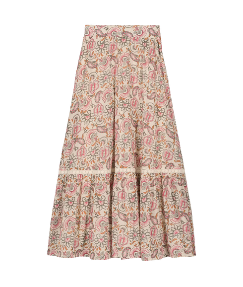 Skirt Jansiane - Cream Dolce Flowers