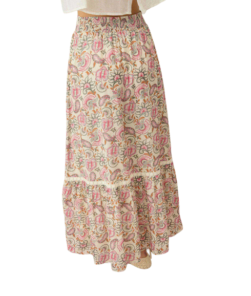 Skirt Jansiane - Cream Dolce Flowers