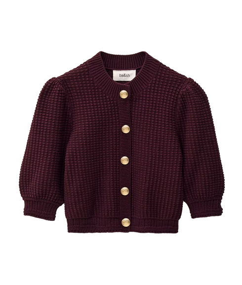 Cardigan Garance - Prune