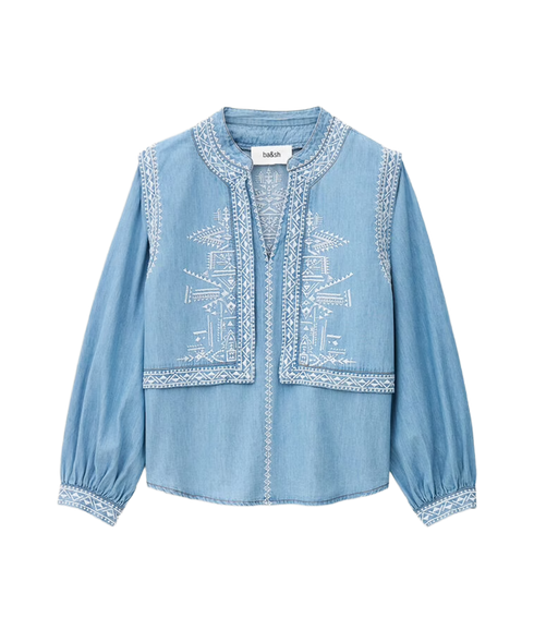 Laura Blouse - Light Used Blue