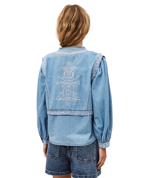 Laura Blouse - Light Used Blue
