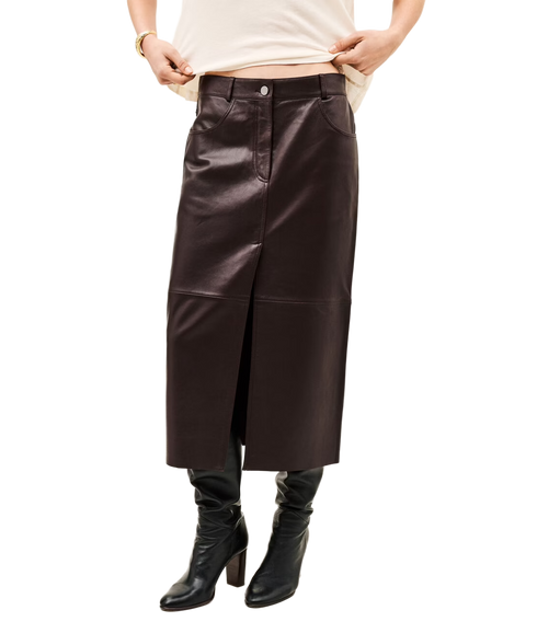 Solene Skirt - Aubergine