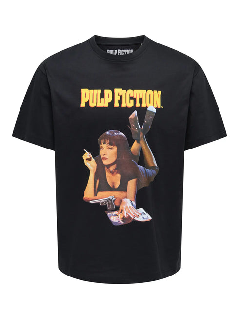 Pulp Fiction Life Rlx SS Lic Tee - Black