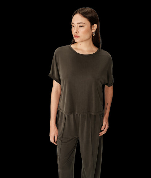 Relaxed Top - Kaki