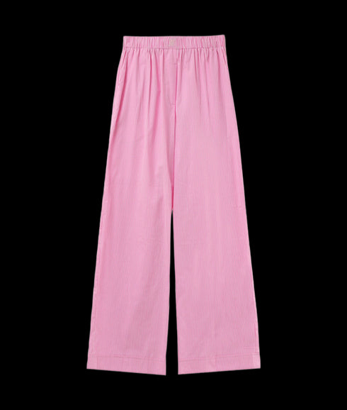 Elastic Waist Stripe Trouser - Rose