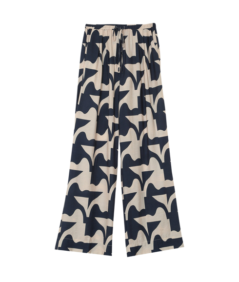 Printed Trouser - Marine