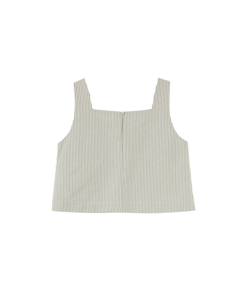 Stripe Sleeveless Top - Ecru