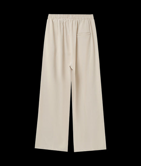 Elastic Waist Relaxed Trouser - Ecru