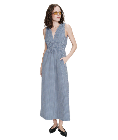 Velmira Gingham Dress - Marine