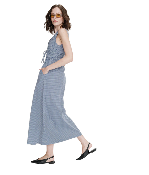 Velmira Gingham Dress - Marine