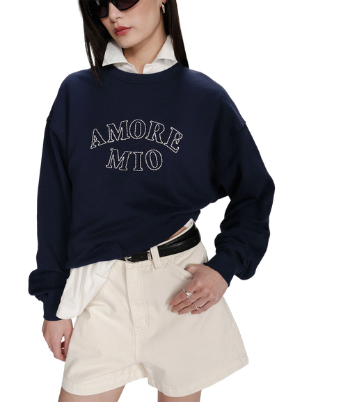 Valino Amore Mio Sweatshirt - Marine