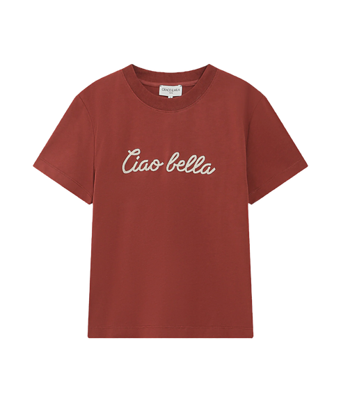 Vanders Ciao Bella Tee - Terracotta