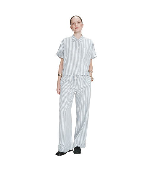 Vercia Stripe Shirt - Bleuet