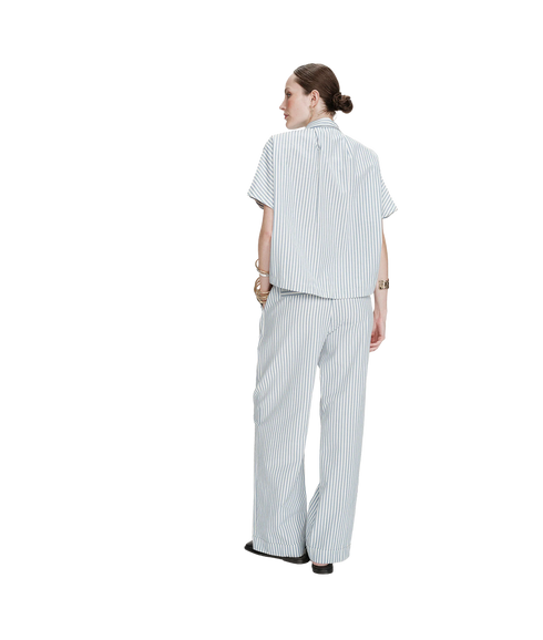 Vercia Stripe Shirt - Bleuet