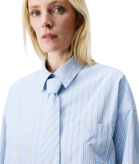 Athena Shirt With Tie - Ciel